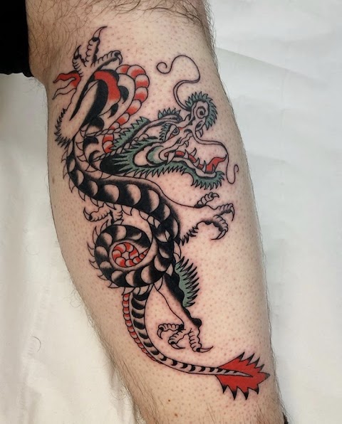 Stag and Bones Tattoo