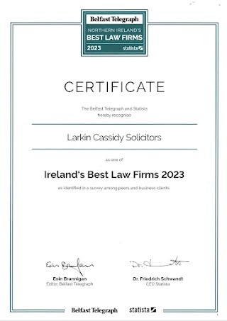 Larkin Cassidy Solicitors - Top 40 Best Law Firms 2023