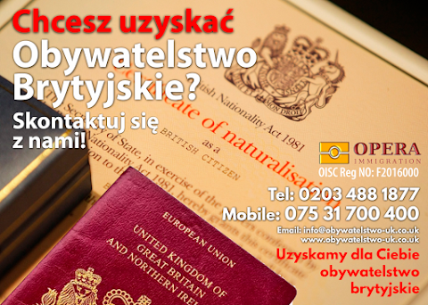 Obywatelstwo Brytyjskie - Opera immigration - Paszport Brytyjski