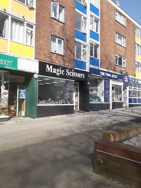 Magic scissors barbers