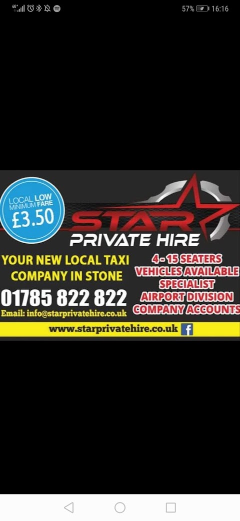 STAR PRIVATE HIRE STAFFS LTD