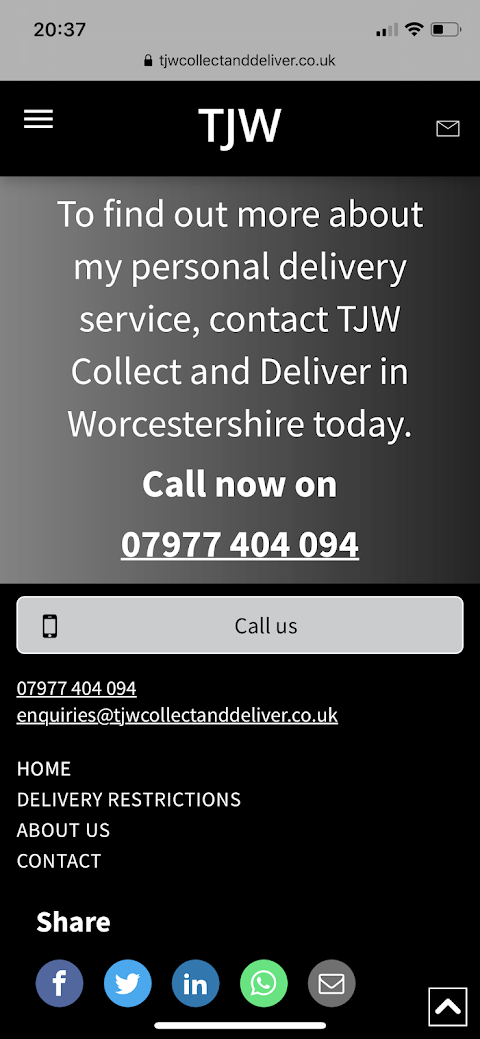 TJW DELIVERY SERVICE