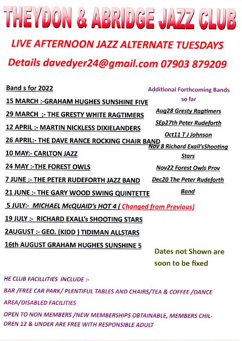 Theydon & Abridge JAZZ Club (TAJC)