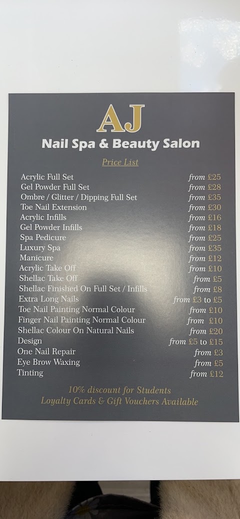 AJ Nail Spa & Beauty salon