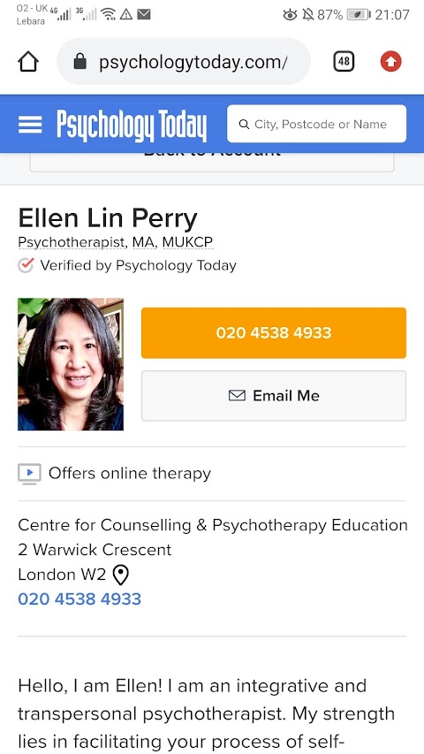 Ellen Lin Perry Psychotherapy