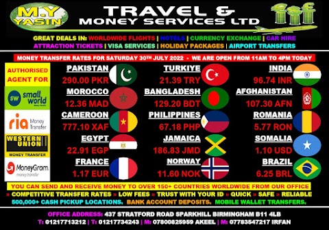 M Y Travel & Money Services LTD