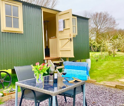 Oxton Hill Hideaway shepherds huts and touring caravan site