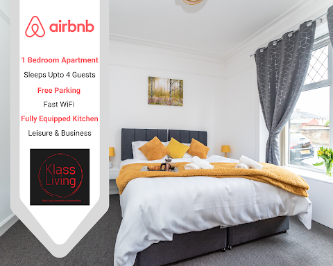 Klass Living Serviced Accommodation Coatbridge - | Albion Apartment | Book Direct for Best Rates