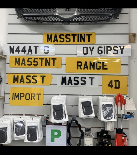 Mass car number plates