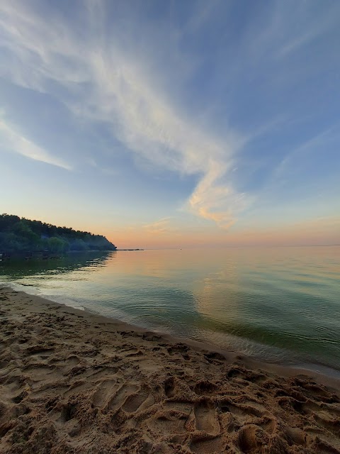 Пляж на Киевском море