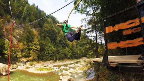 Rope Jumping - Роуп Джампінг - Роупджампінг - Водопад Прибій Яремче