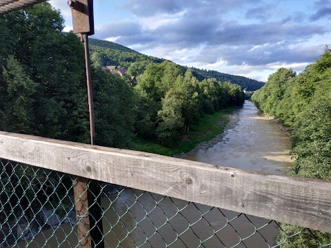 Pedestrian suspension bridge