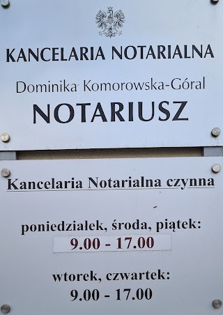 Dominika Komorowska-Góral Notariusz Łódź