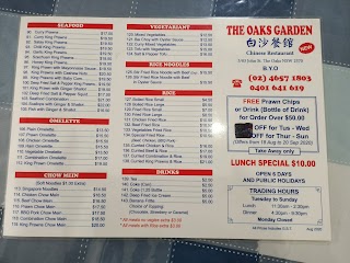 The Oaks Chinese Food