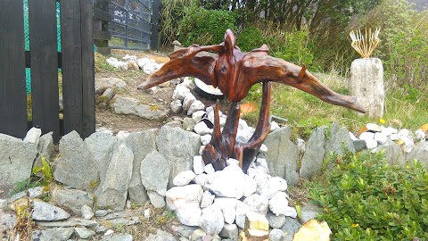 Liam kelly Lakefield Gallery Achill bogwood sculptures