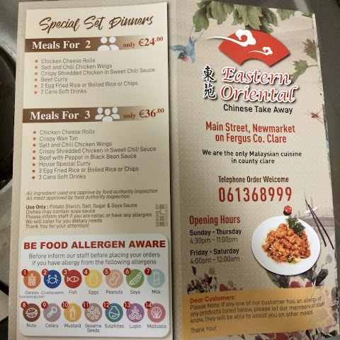 New Eastern & Oriental Chinese Take Away