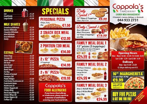 Coppolas takeaway Mullingar