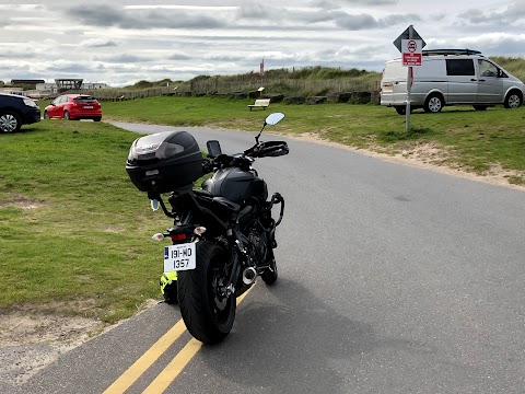 Free car parking behind Enniscrone Beach