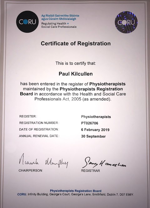 Paul Kilcullen Physical Therapy