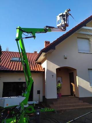 Wojbex Clean Service Mycie Elewacji Kostki Dachów Usługi podnośnikiem koszowym