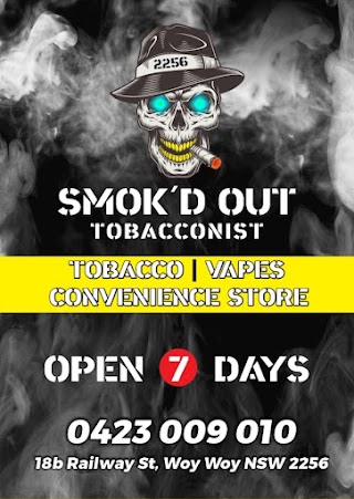 SMOKD OUT TOBACCONIST | VAPE SHOP | TOBACCO SHOP | WOY WOY 2256 | SMOKED OUT
