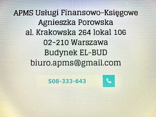 APMS Usługi Finansowo-Księgowe Agnieszka Porowska