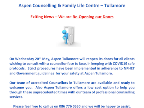 Aspen Counselling & Family Life Centre - Tullamore