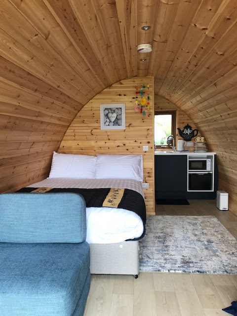 beach view glamping pods