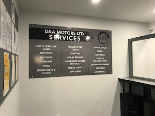 D&A MOTORS LTD