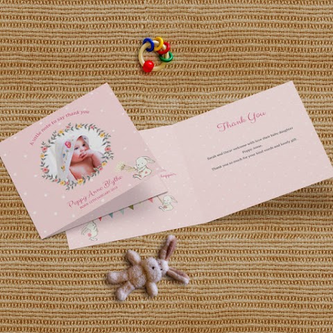 Baby Thank You Cards by Cedar Tree