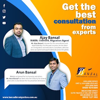 BANSAL IMMIGRATION CONSULTANTS IN ADELAIDE #bansalimmigrationadelaide