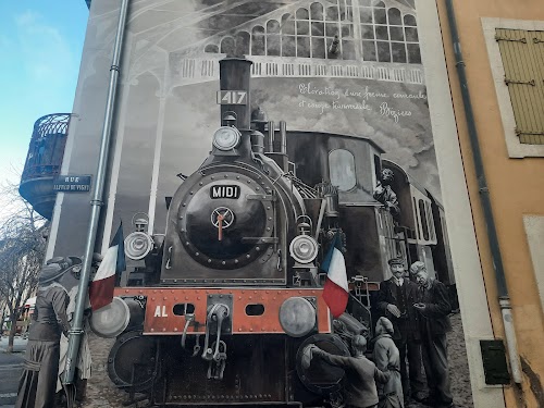 Fresque Arrivée du Train à Béziers