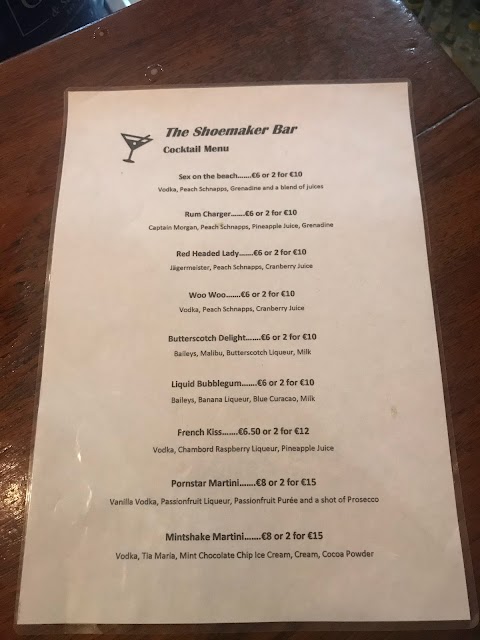 The Shoemaker Bar