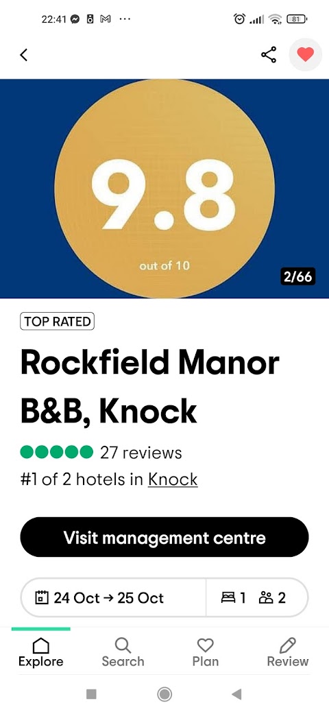 Rockfield Manor B&B, Knock