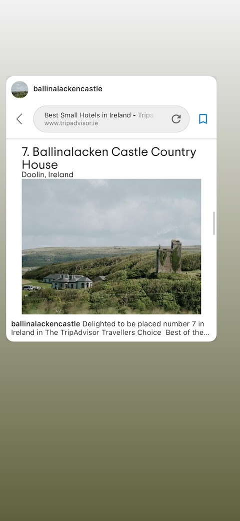 Ballinalacken Castle Country House Hotel