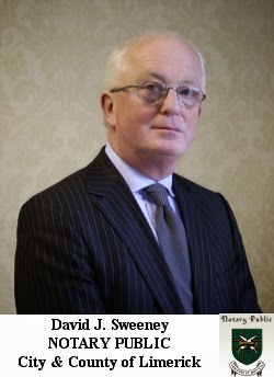 David J. Sweeney | NOTARY PUBLIC | City & County of Limerick