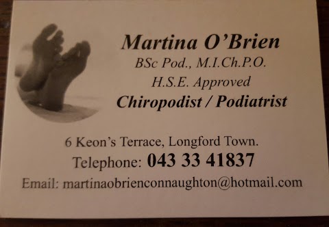 Martina O Brien, Chiropodist / Podiatrist