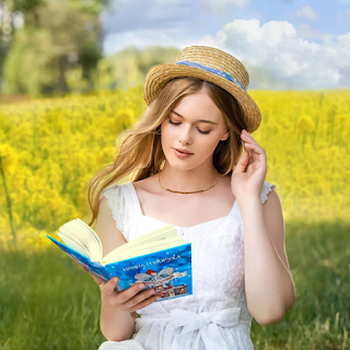 Woman In Book