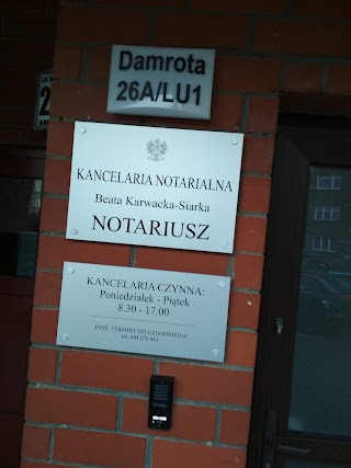 Kancelaria Notarialna Beata Karwacka-Siarka Notariusz