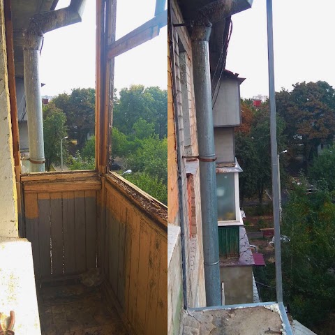 Ремонт балконов, Окна, окна ПВХ Prostobalkon