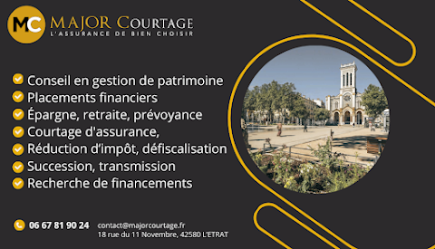 MAJOR Courtage - Conseiller en Gestion de Patrimoine Saint-Etienne, Assurance Vie, Retrait, Mutuelle Santé