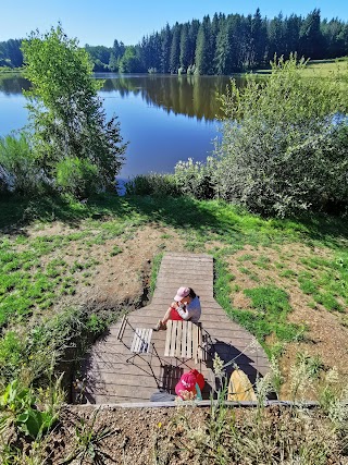 Domaine du Balbuzard - Location gîte bulle insolite atypique lac étang pêche camping - Hébergement cabane maison de hobbit - Massif Central Vulcania AUVERGNE PUY-DE-DÔME