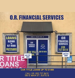 O R Financial Services