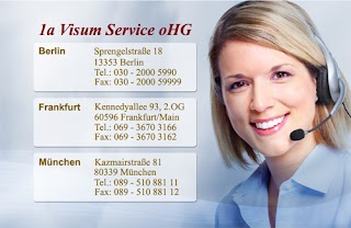 1a Visum Service oHG - China Visum Russland Visum Indien