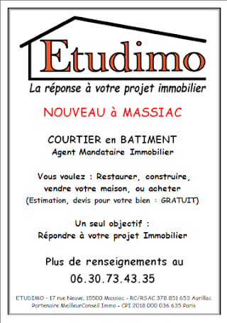 ETUDIMO, courtier en bâtiment, agent immobilier