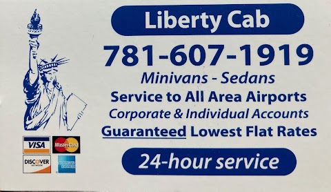 Braintree Taxi - Liberty Cab - 24hr Airport Service - ( 10 Passenger Vans are available upon request )
