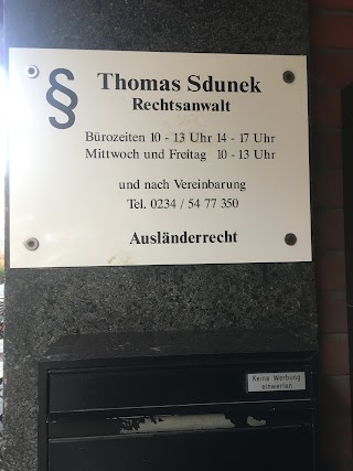 Rechtsanwalt Thomas Sdunek