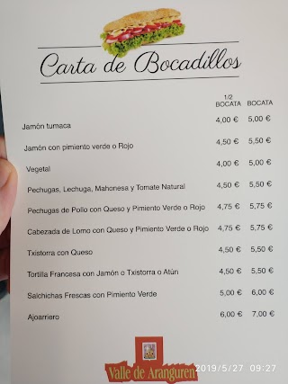 Restaurante Valle de Aranguren - Comida a domicilio en Pamplona