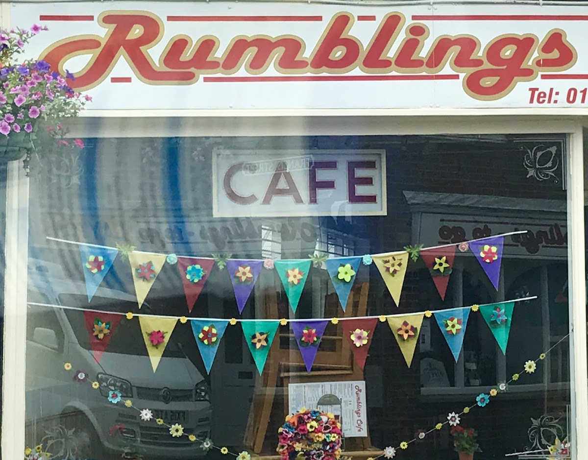 Rumblings Cafe & Takeaway in 16 The Crescent, Spalding PE11 1AF, UK - Cafes featuring Dine-In, Serves Breakfast, Serves Lunch, Serves Brunch, Takeout, Children's Menu, Restroom, Good for Groups, Good for Children, Desserts, Coffee