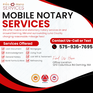 Mobile Notary Services by Print-O-Rama